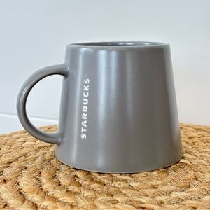 Starbucks 2013 Gray Matte Mug with Tapered Design 16 Ounce